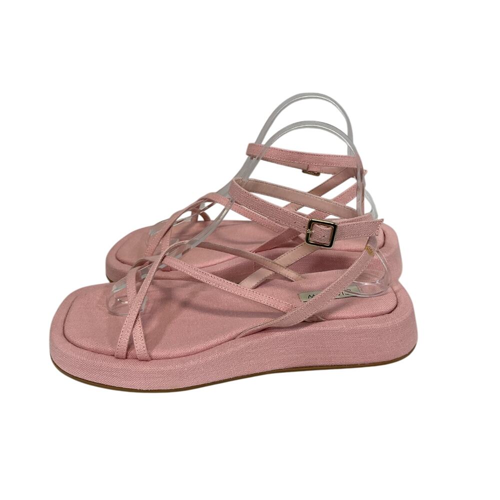 Gia Borghini Rhw Platform Strappy Sandals 37 Pink - Picture 3 of 6